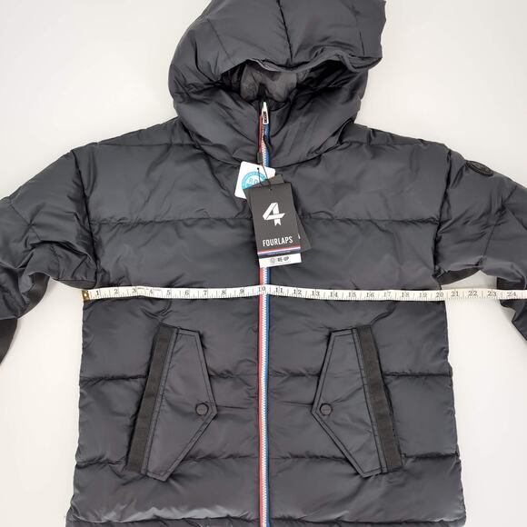 4 Laps FourLaps Black Women's Cover Down Jacket Goose Down Puffer - Size S - NWT - Picture 9 of 16
